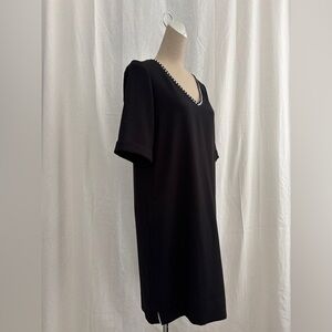 Gerard Darel Black V-Neck Dress